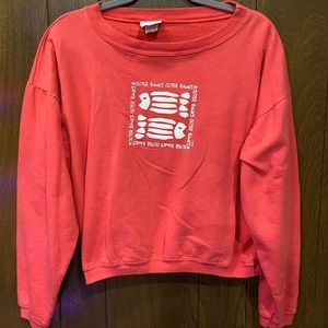 Vintage Cropped Outer Banks Crewneck Sweatshirt